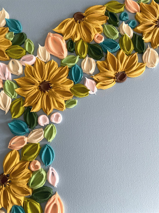 'Golden Seas' - Original Bloom Whale™ Tail Artwork