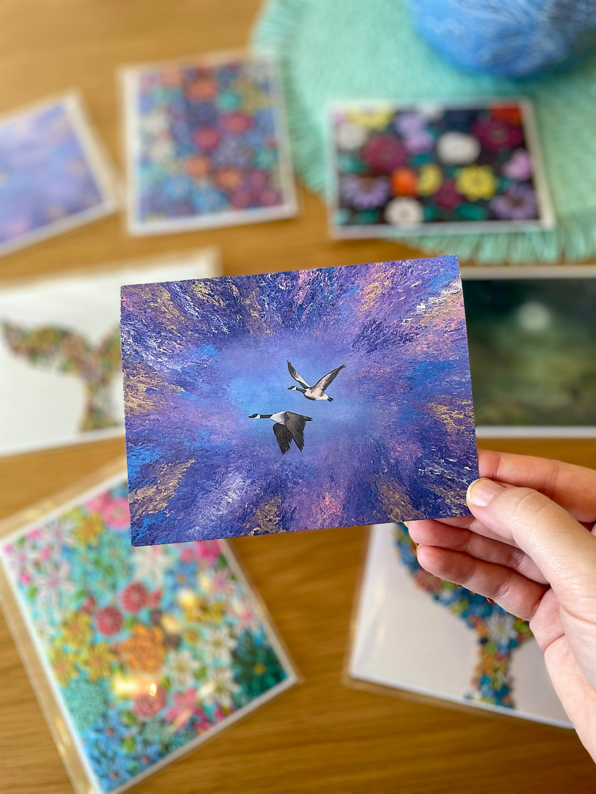'Northbound Skies' Greeting Card