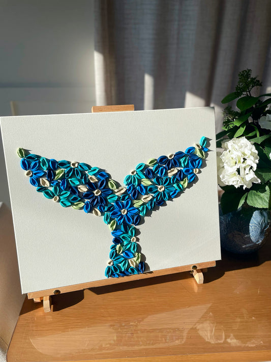 'Blue Crush' - Original Bloom Whale™ Tail Artwork