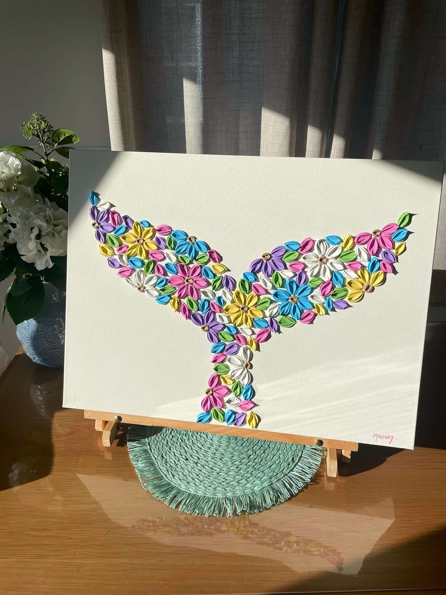 'Popsicle Tide' - Original Bloom Whale™ Tail Artwork