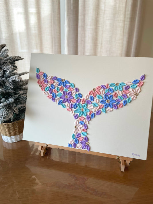 ‘Petal Fairy' - Original Bloom Whale™ Tail Artwork