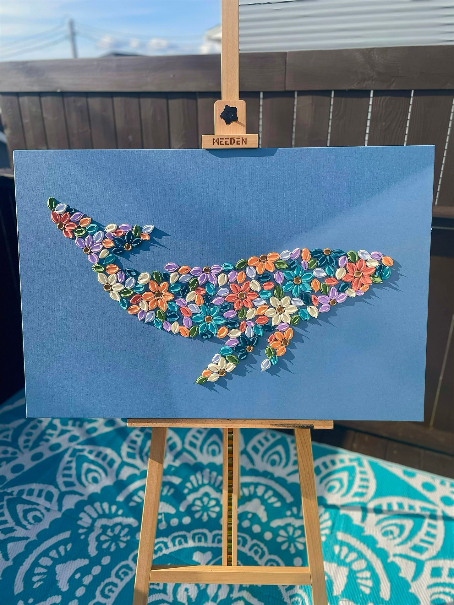 'Ocean Muse' - Original Bloom Whale™ Tail Artwork